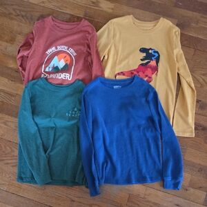 Cat & Jack Long Sleeve Tees - Red, Yellow, Green, Blue